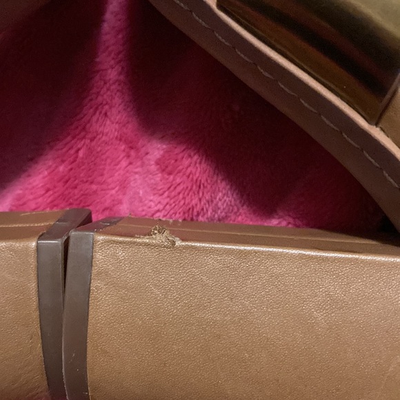 Sam Edelman Yelena chunk heel metallic detail sandals size 9.5 - Picture 10 of 16